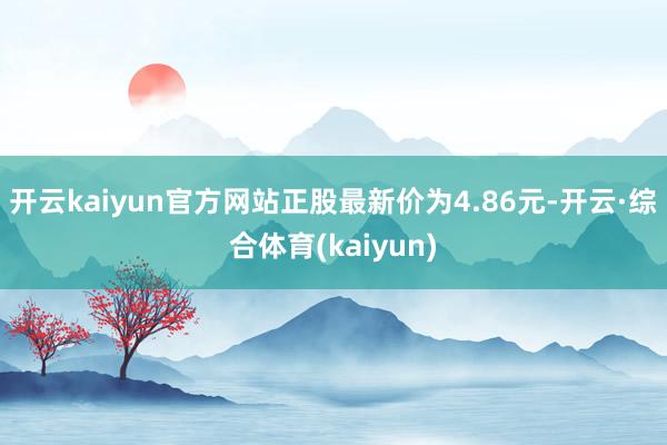 开云kaiyun官方网站正股最新价为4.86元-开云·综合体育(kaiyun)