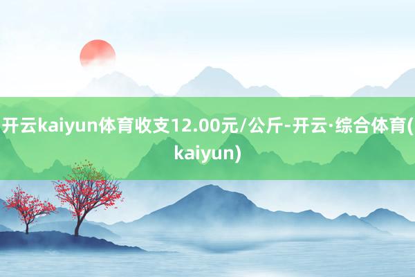开云kaiyun体育收支12.00元/公斤-开云·综合体育(kaiyun)